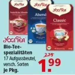 Multi Markt YOGI TEA Bio-Teespezialitäten Angebot
