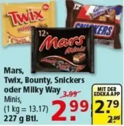 Multi Markt Mars Twix, Bounty, Snickers oder Milky Way Angebot