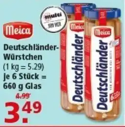Multi Markt Deutschländer Würstchen Angebot