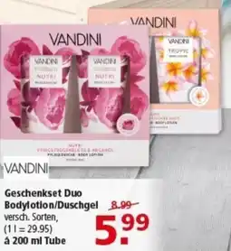 Multi Markt VANDINI Geschenkset Duo Bodylotion/Duschgel Angebot