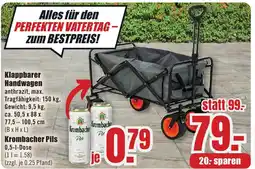 B1 Discount Baumarkt Klappbarer Handwagen Angebot