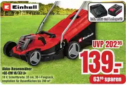 B1 Discount Baumarkt Einhell Akku-Rasenmäher »GE-CM 18/33 Li<< Angebot