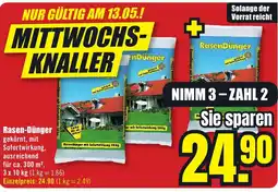 B1 Discount Baumarkt Rasen-Dünger Angebot