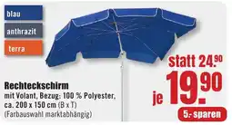 B1 Discount Baumarkt Rechteckschirm Angebot
