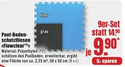 B1 Discount Baumarkt Pool-Bodenschutzfliesen "Flowclear" Angebot