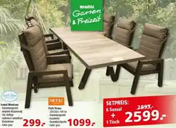 Multi Markt 6 Sessel + 1 Tisch Angebot