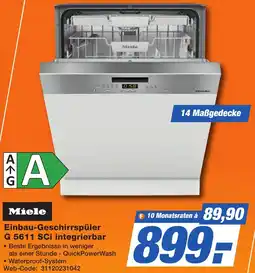 K+B Expert Miele Einbau-Geschirrspüler G 5611 SCi integrierbar Angebot