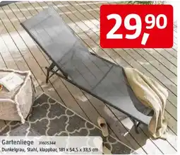 Bauhaus Gartenliege Angebot