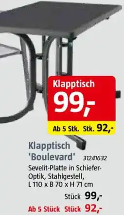 Bauhaus Klapptisch 'Boulevard' Angebot