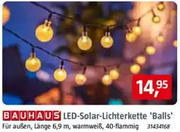 Bauhaus BAUHAUS LED-Solar-Lichterkette 'Balls' Angebot