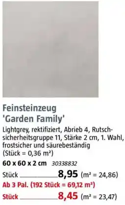 Bauhaus Feinsteinzeug 'Garden Family' Angebot