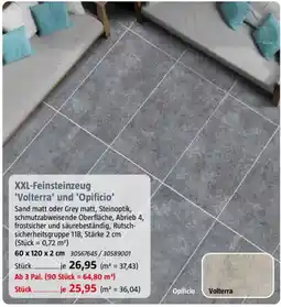 Bauhaus XXL-Feinsteinzeug 'Volterra' und 'Opificio' Angebot
