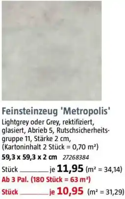 Bauhaus Feinsteinzeug 'Metropolis' Angebot