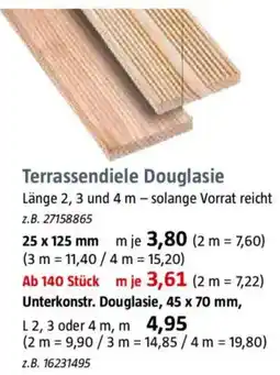 Bauhaus Terrassendiele Douglasie Angebot