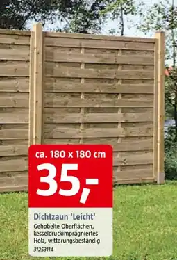 Bauhaus Dichtzaun 'Leicht' Angebot