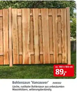 Bauhaus Bohlenzaun 'Vancouver' Angebot