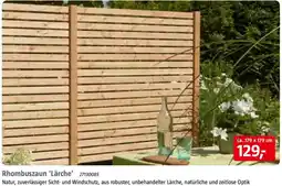 Bauhaus Rhombuszaun 'Lärche' Angebot