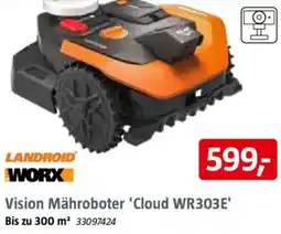 Bauhaus LANDROID WORX Vision Mähroboter 'Cloud WR303E' Angebot