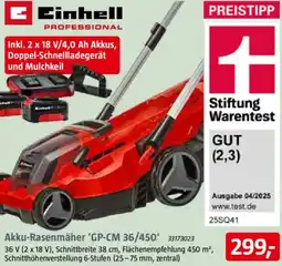Bauhaus Einhell Akku-Rasenmäher 'GP-CM 36/450' Angebot