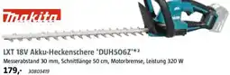 Bauhaus Makita LXT 18V Akku-Heckenschere 'DUH506Z' Angebot