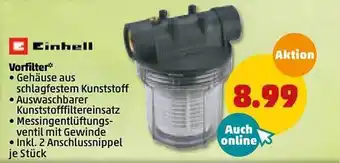 PENNY Einhell Vorfilter Angebot