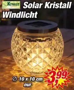 Posten Börse KYNAST Solar Kristall Windlicht Angebot