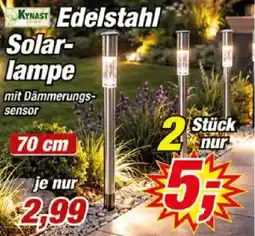 Posten Börse KYNAST Edelstahl Solarlampe Angebot