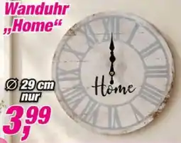 Posten Börse Wanduhr ,,Home" Angebot
