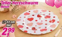 Posten Börse Teller Herzschwarm Metall Angebot