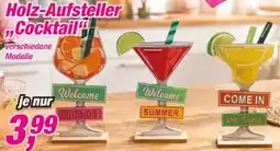 Posten Börse Holz-Aufsteller Cocktail Angebot