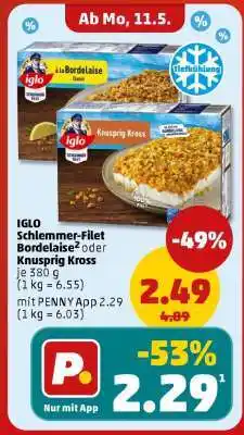 PENNY IGLO Schlemmer-Filet Bordelaise² oder Knusprig Kross Angebot