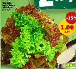 PENNY Deutsche bunte Salate mit Wurzel Angebot