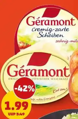 PENNY Géramont Cremig zarte Scheiben Angebot
