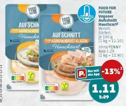 PENNY FOOD FOR FUTURE Veganer Aufschnitt Hauchzart² Angebot