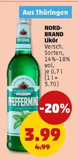 PENNY Nordbrand Likör Angebot
