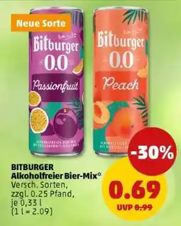 PENNY BITBURGER Alkoholfreier Bier-Mix Angebot