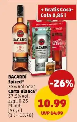 PENNY BACARDÍ Spiced oder Carta Blanca Angebot