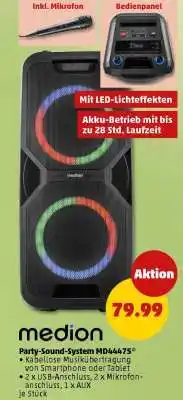 PENNY Party-Sound-System MD44475 Angebot