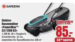 B1 Discount Baumarkt GARDENA Elektro- Rasenmäher "PowerMax 32/1200 G2" Angebot