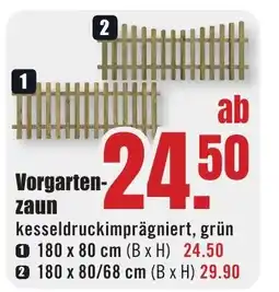 B1 Discount Baumarkt Vorgartenzaun Angebot