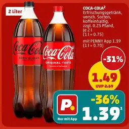 PENNY Coca-cola erfrischungsgetränk Angebot