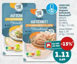 PENNY Food for future veganer aufschnitt hauchzart Angebot