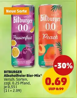 PENNY Bitburger alkoholfreier bier-mix Angebot