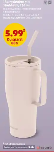 PENNY Brabantia thermobecher mit strohhalm Angebot