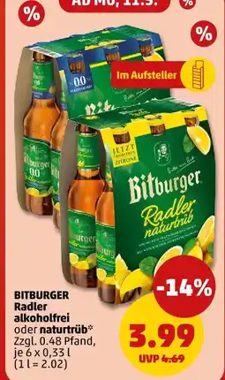 PENNY Bitburger radler Angebot