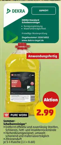 PENNY Pure work sommer-scheibenreiniger Angebot