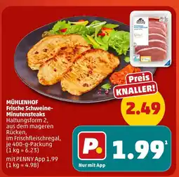 PENNY Mühlenhof frische schweine-minutensteaks Angebot
