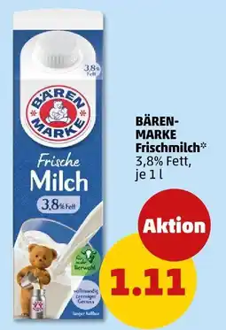 PENNY Bärenmarke frischmilch Angebot