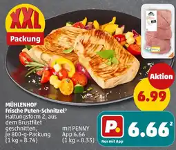 PENNY Mühlenhof frische puten-schnitzel Angebot