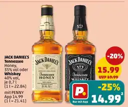 PENNY Jack daniel's tennessee honey Angebot